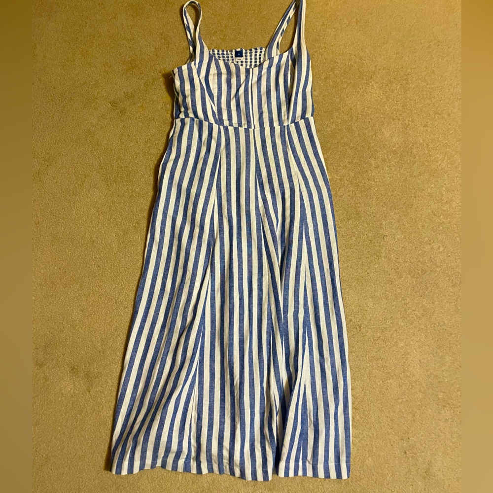 Old Navy Blue and White Striped Dress